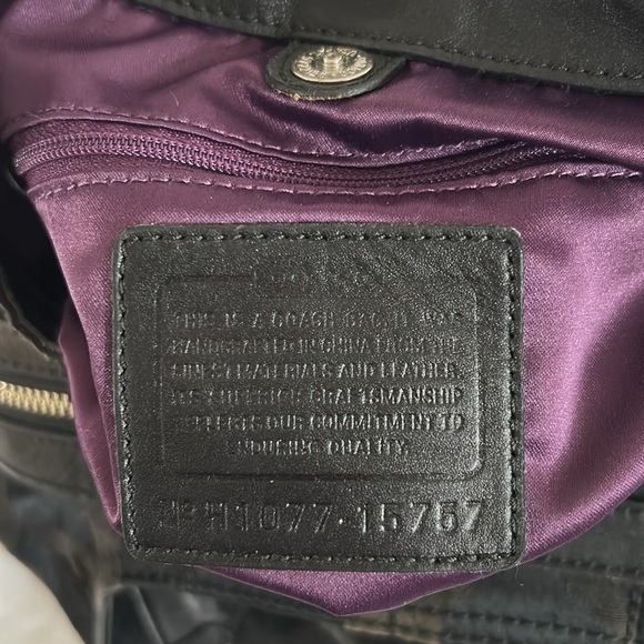 Coach Mia Opt Art Sateen Maggie Shoulder Bag Black #15757 - Picture 13 of 13